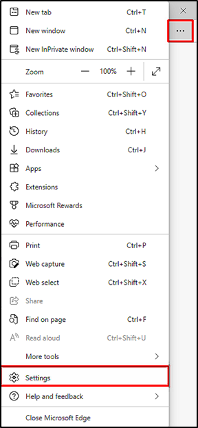 Browser setting