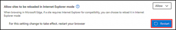 restart browser